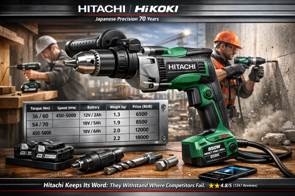 Шуруповерт hitachi купить: подробный обзор популярных моделей, сравнение характеристик, советы по выбору, покупке и применению для дома, ремонта и профессиональных задач